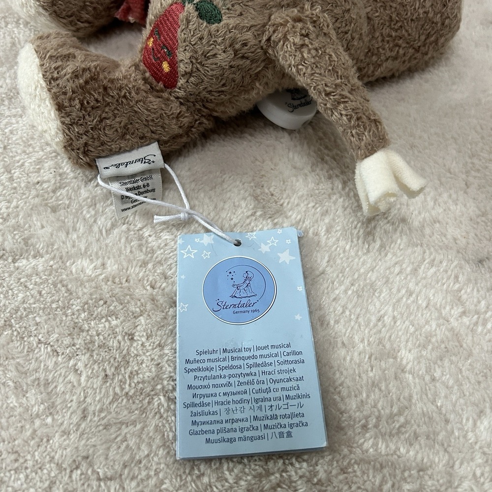 Sterntaler Germany Stuffed Animal Plush Musical NWT Emmily Donkey Wind Up‎ Rare - Picture 3 of 10